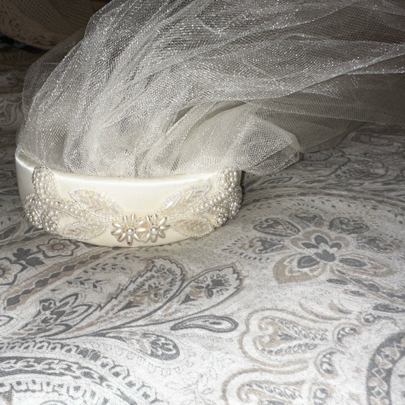 David’s Bridal Bachelorette Sash and High End veil Headband - Picture 4 of 7